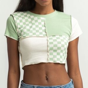 Tilly's Patchwork Crop Top